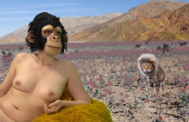 Ale Bachlechner, Like You Really Mean It, Ale as Ape and Cat as Lion Ale Bachlechner, Like You Really Mean It, 2020